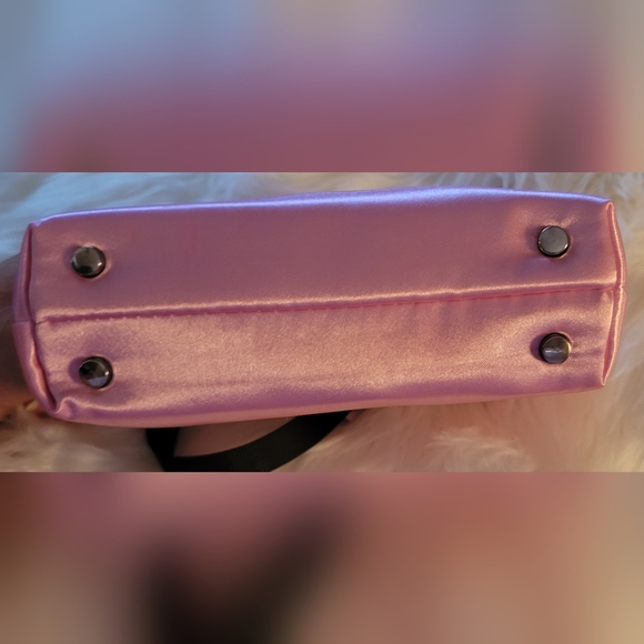 Truly Satin bag with sliding Rhinestone Logo Brand New 💎 - Picture 6 of 7